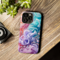 Load image into Gallery viewer, Phone Case with Jewels and Swirls of Smoke
