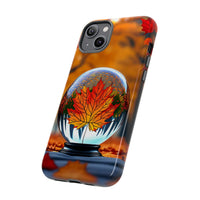 Load image into Gallery viewer, Autumn Leaf Globe Phone Case - Print Pop Store
