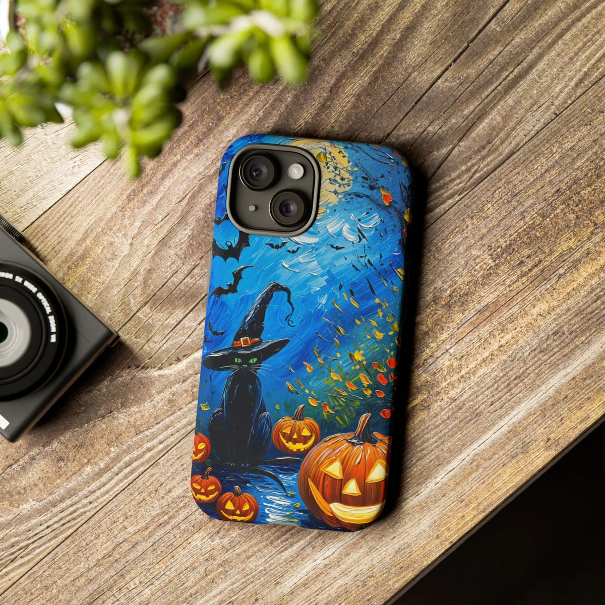 Spooky Halloween Cat Phone Case - Print Pop Store