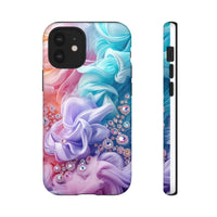 Load image into Gallery viewer, iPhone Case with Jewels and Swirls of Smoke
