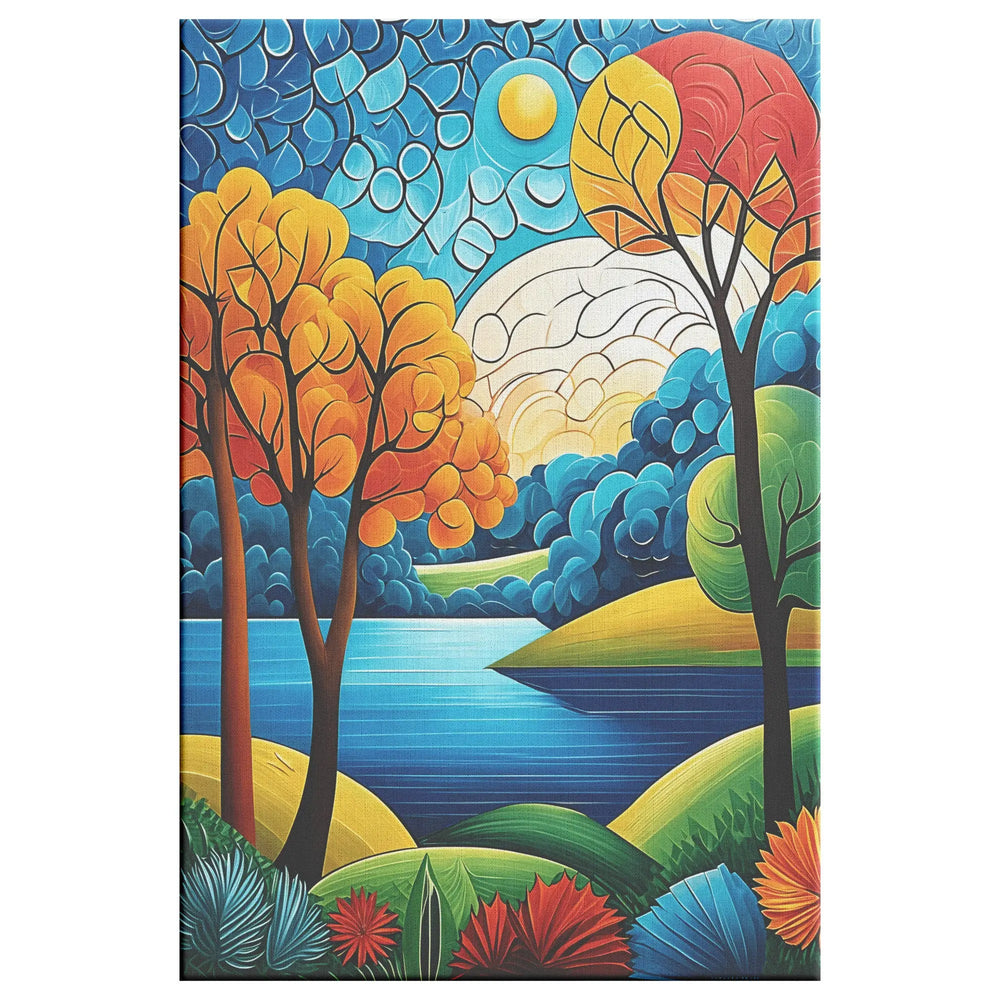Abstract Trees Mid Century Wall Art - Print Pop Store
