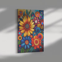 Load image into Gallery viewer, Colorful Flowers Abstract Wall Art - Print Pop Store
