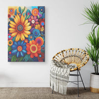 Load image into Gallery viewer, Colorful Flowers Abstract Wall Art - Print Pop Store
