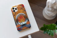 Load image into Gallery viewer, Autumn Leaf Globe Phone Case Printify
