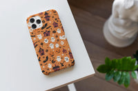Load image into Gallery viewer, Halloween Pattern Phone Case - Orange Printify
