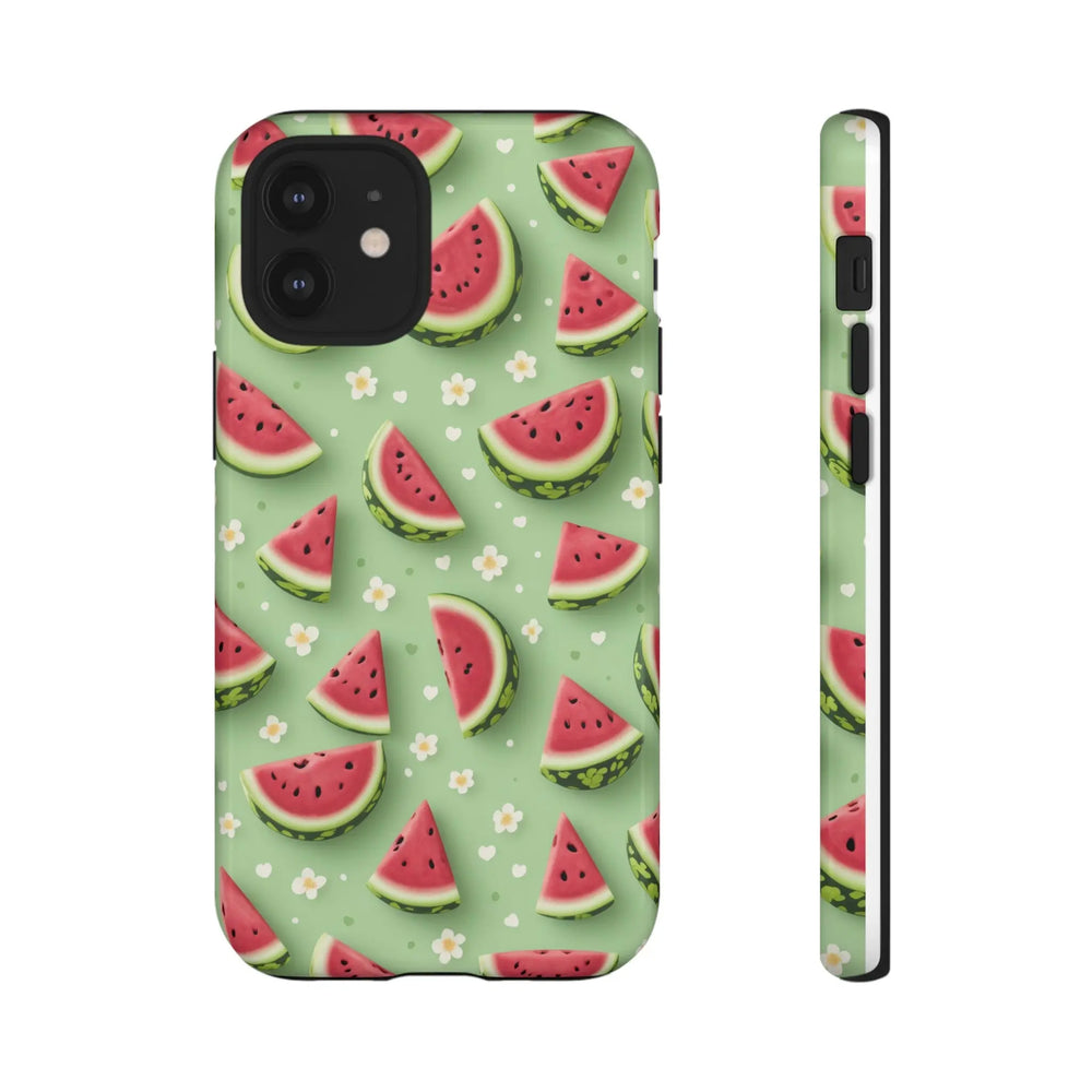 Phone case with a watermelon pattern