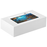 Load image into Gallery viewer, Halloween Jigsaw puzzle with haunted mansion and jack-o-lanterns
