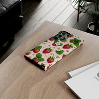 Load image into Gallery viewer, Phone case with strawberry pattern

