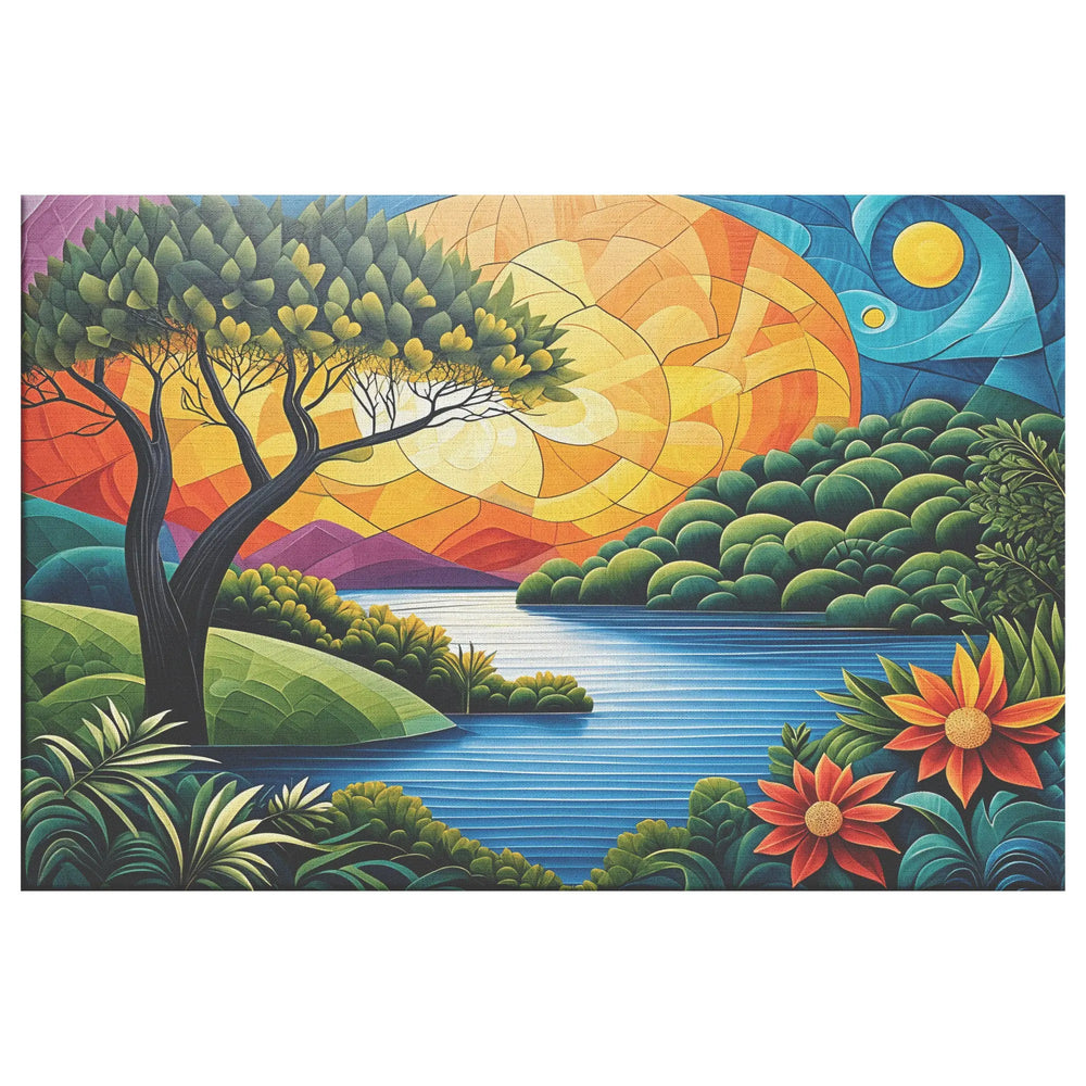 Tranquil Landscape Abstract Wall Art 