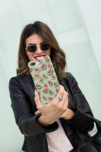 Load image into Gallery viewer, iPhone case with a watermelon pattern
