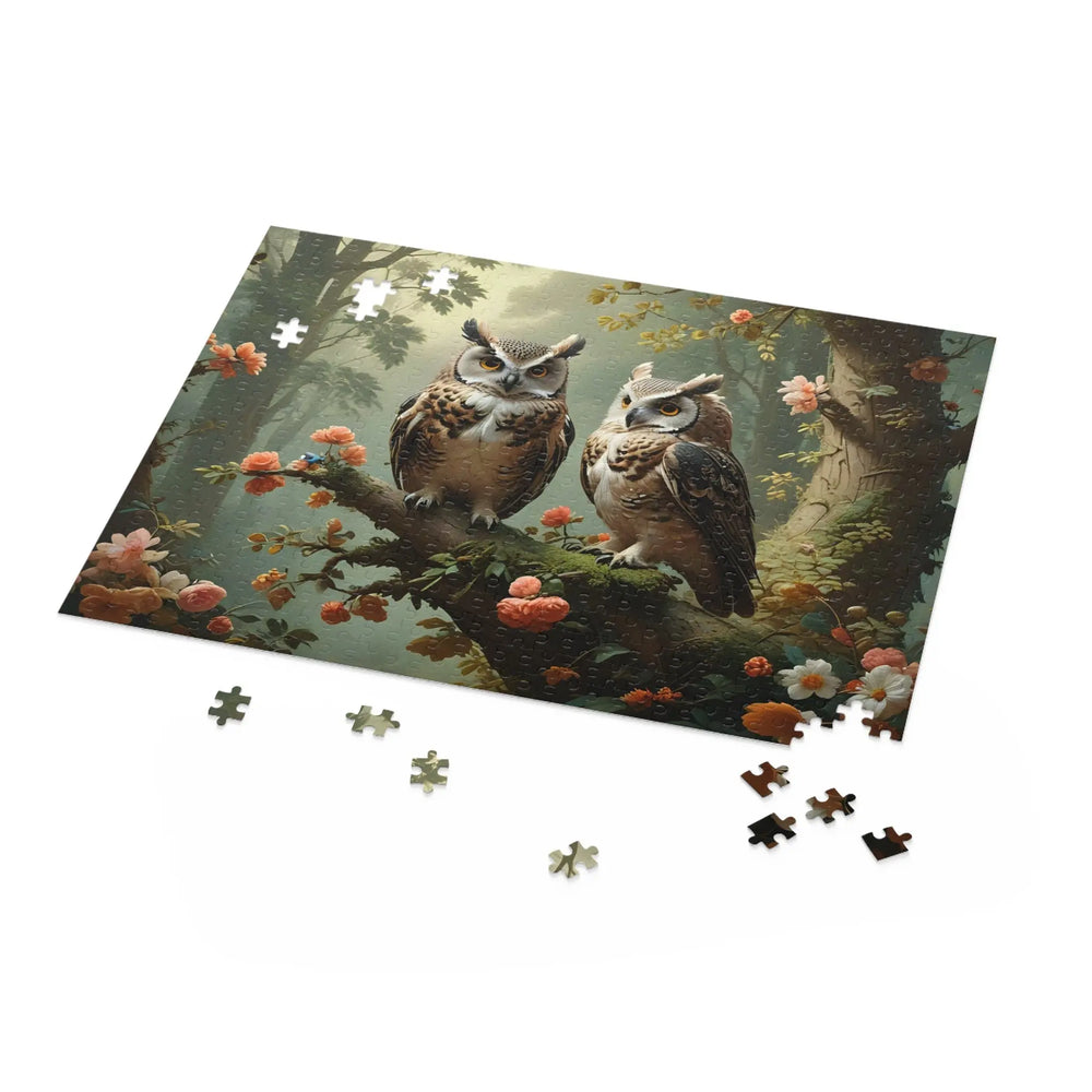 Owls in the Forest Jigsaw Puzzle (120, 252, 500-Piece) - Print Pop Store