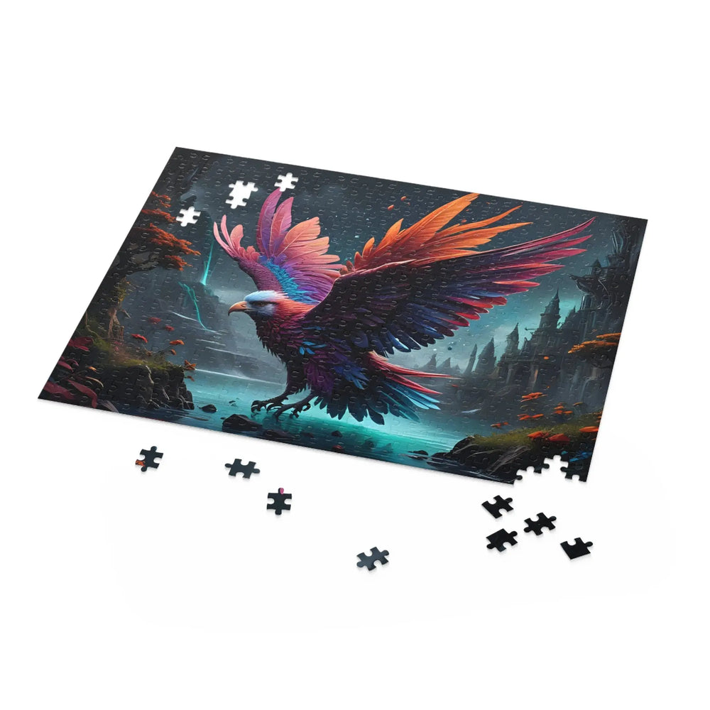 Colorful Eagle Jigsaw Puzzle (120, 252, 500-Piece) - Print Pop Store