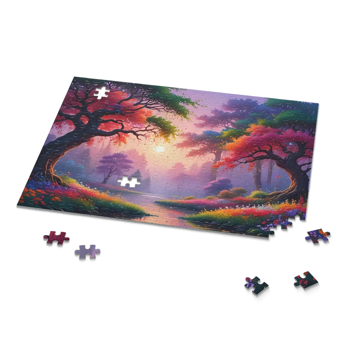 Vibrant Trees Jigsaw Puzzle (120, 252, 500 Piece) - Print Pop Store