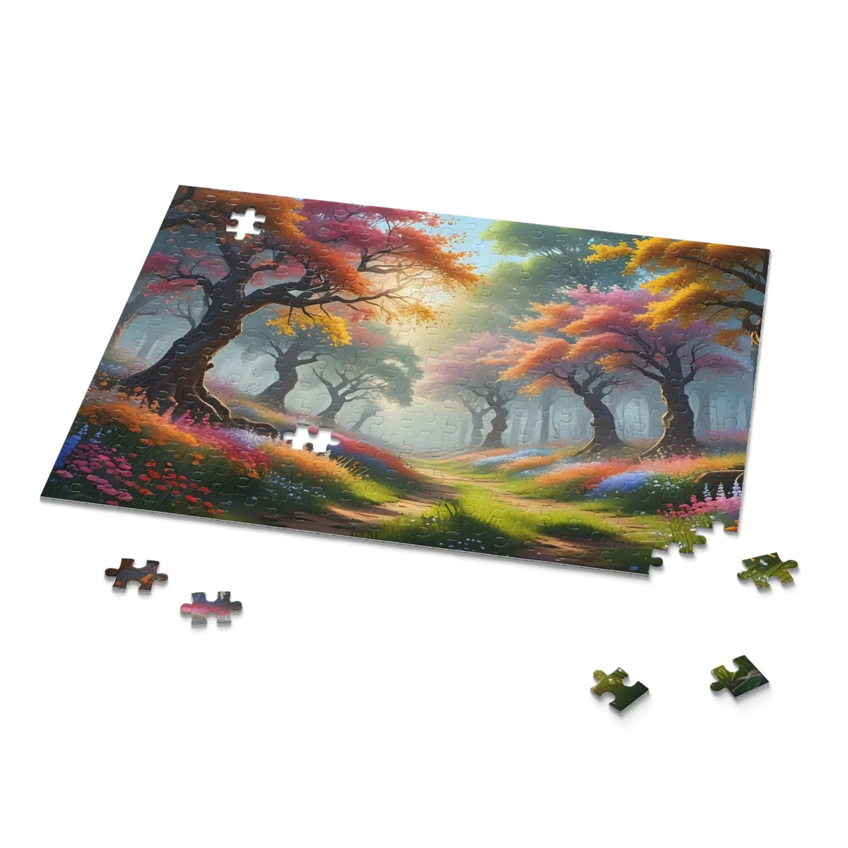 Vibrant Trees Jigsaw Puzzle (120, 252, 500 Piece) - Print Pop Store