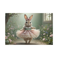 Load image into Gallery viewer, Nursery Wall Art with a Rabbit in a Tutu set in a nursery
