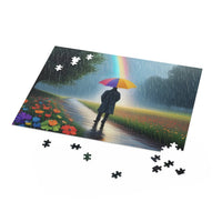 Load image into Gallery viewer, Rainbow Stroll Puzzle (120, 252, 500-Piece) - Print Pop Store
