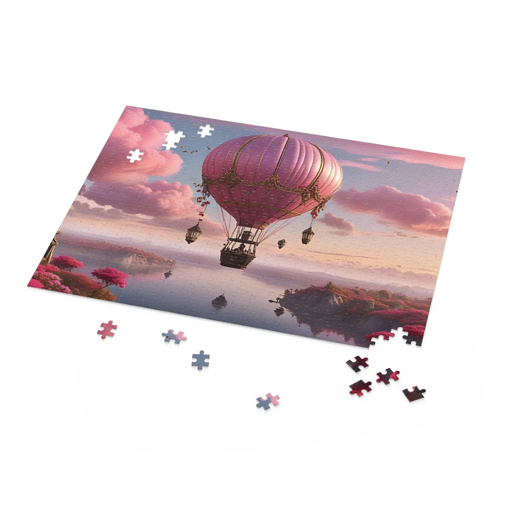 Pink Hot Air Ballon Jigsaw Puzzle