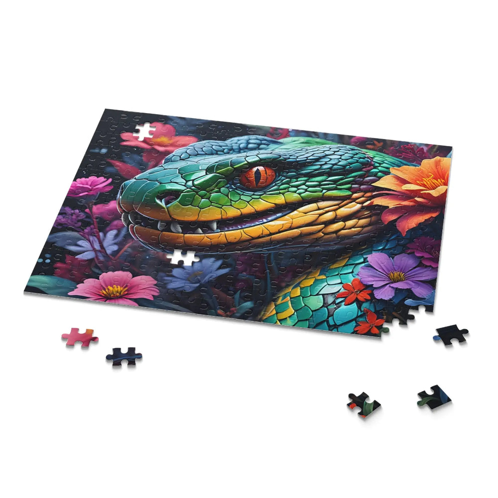 Vibrant Snake Jigsaw Puzzle (120, 252, 500-Piece) - Print Pop Store