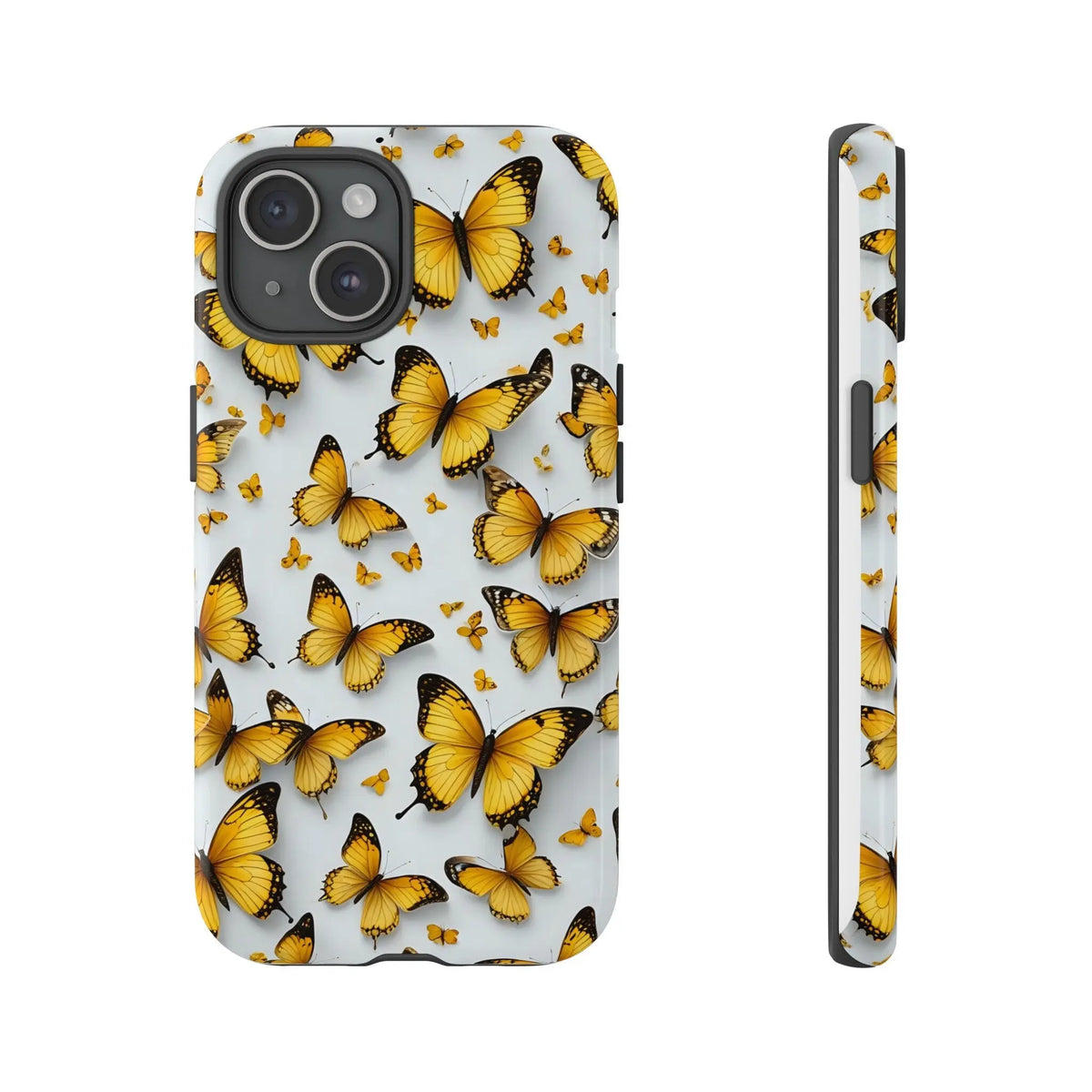 Phone Case With Yellow Butterflies