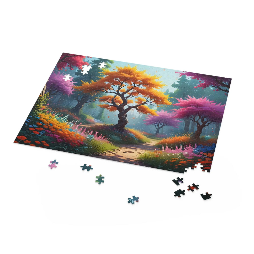 Vibrant Trees Jigsaw Puzzle (120, 252, 500 Piece) - Print Pop Store