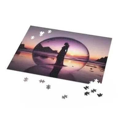 Woman at Sunset Jigsaw Puzzle (120, 252, 500-Piece) - Print Pop Store