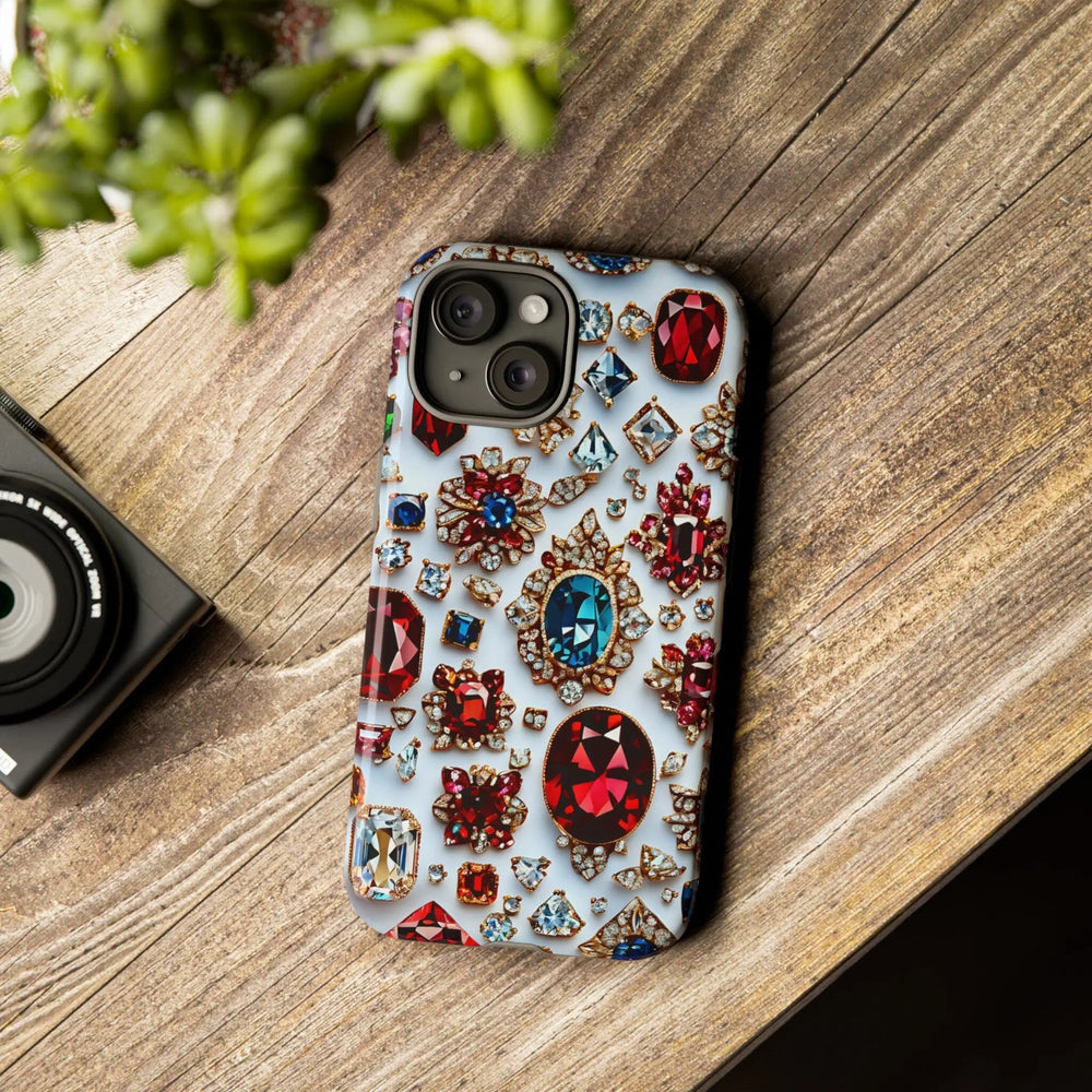 Colorful Jewels Phone Case for iPhone, Samsung and Google Pixel