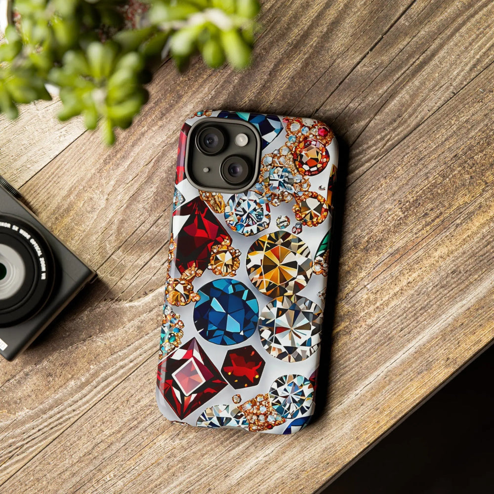 Colorful Jewels Phone Case for iPhone, Samsung and Google Pixel