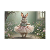 Load image into Gallery viewer, Nursery Wall Art with a Rabbit in a Tutu set in a nursery
