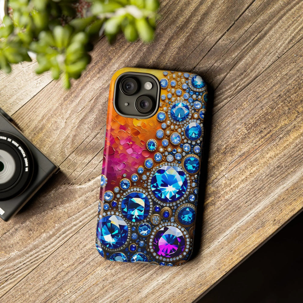 Colorful Shimmering Jewels Tough Phone Case