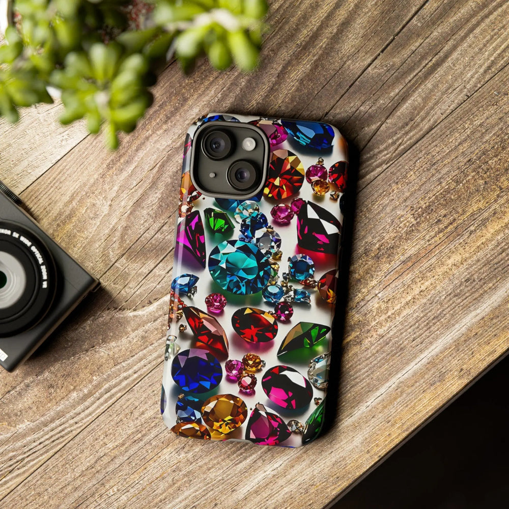 Colorful Jewels Phone Case for iPhone, Samsung and Google Pixel