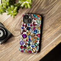 Load image into Gallery viewer, Colorful Jewels Tough Phone Case
