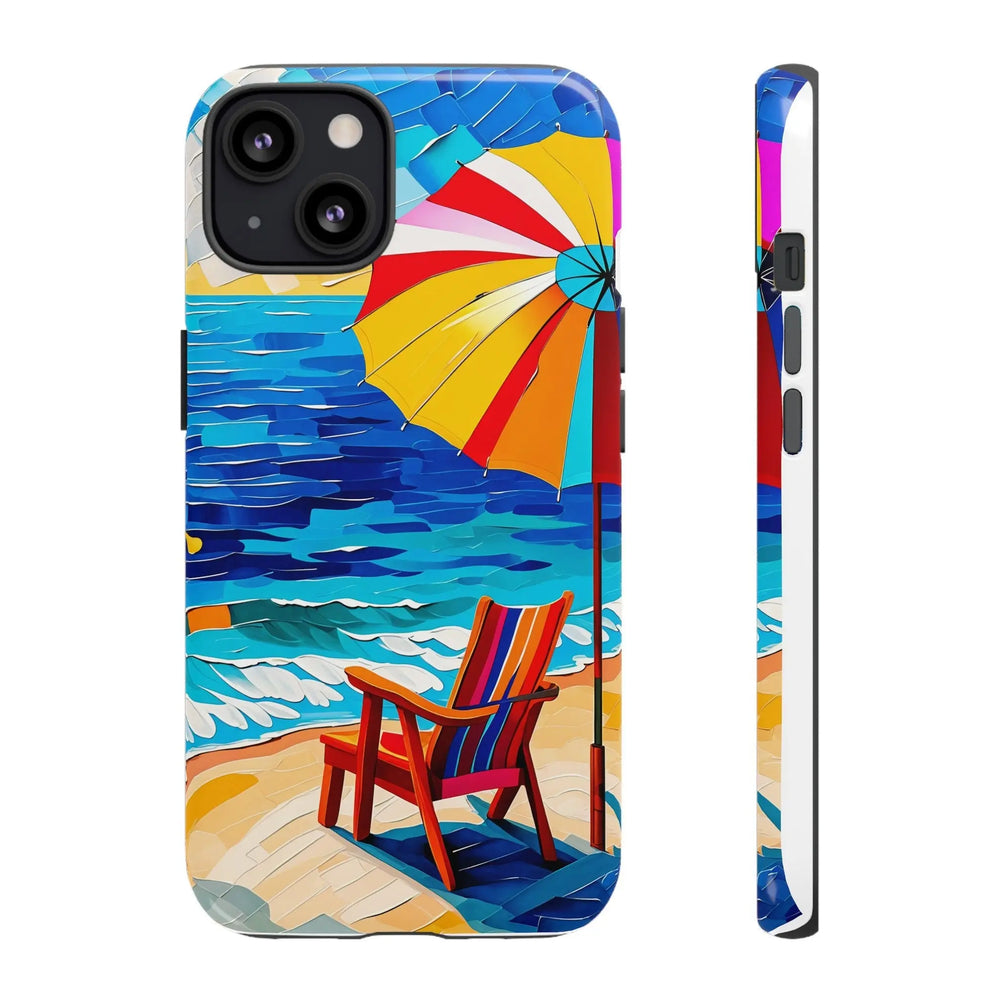 Colorful Beach Scene Phone Case