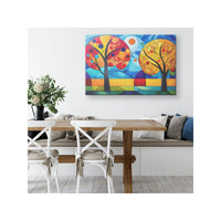 Load image into Gallery viewer, Mid Century Abstract Trees Wall Art - Print Pop Store
