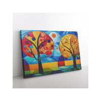 Load image into Gallery viewer, Mid Century Abstract Trees Wall Art - Print Pop Store
