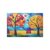 Load image into Gallery viewer, Mid Century Abstract Trees Wall Art - Print Pop Store
