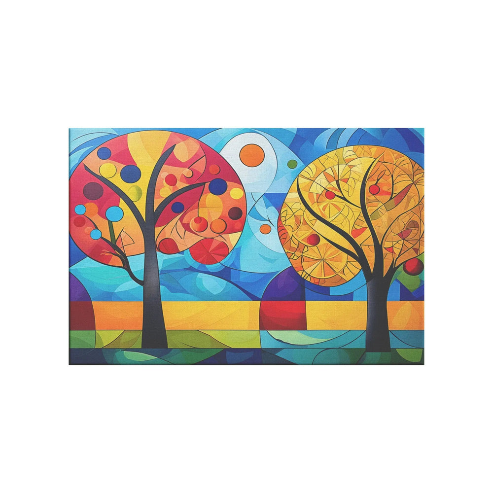 Mid Century Abstract Trees Wall Art - Print Pop Store